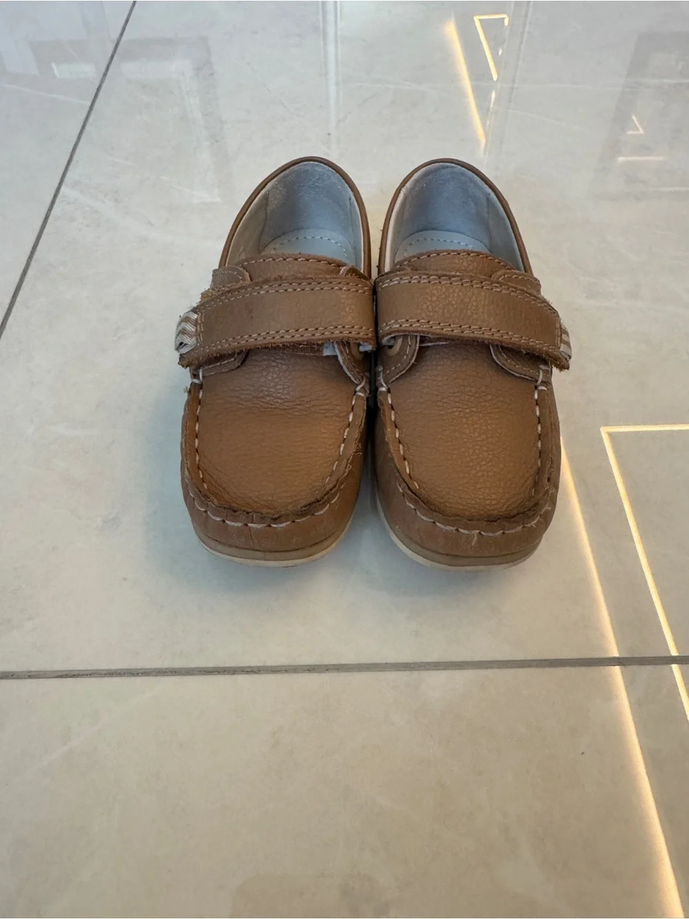 Mayoral Brown Toddler Moccasin-Style Leather Shoes